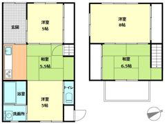 深谷市稲荷町戸建の間取り画像