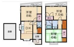 三箇6丁目貸家の間取り画像