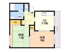 パークサイド七隈Bの間取り画像
