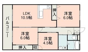 メゾンド中村の間取り画像