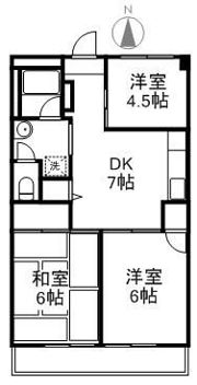 上鷺ロイヤルハイツの間取り画像