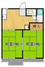 タウニー通谷B棟の間取り画像
