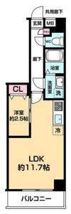 ARCOBALENO DAISHIMAEの間取り画像