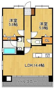 ニューガイア四季彩の丘B棟の間取り画像