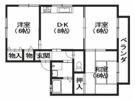 グランドール祇園B棟の間取り画像