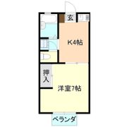 コーポすずき2号の間取り画像