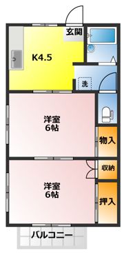 ロイヤルハイツD棟の間取り画像