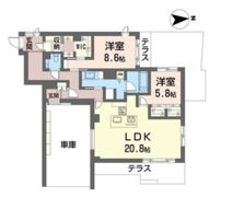 ウィズ プラス ミタカ 101号室の間取り画像