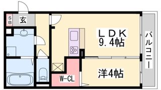 メゾンエトワール神戸中道通の間取り画像