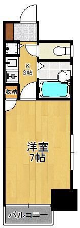 ダイナコートピア黒崎II 706号の間取り画像