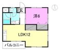 寿ハイツ（祓川）の間取り画像