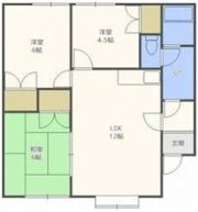 サンハイツ新富の間取り画像