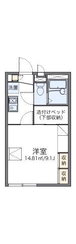 レオパレスポトリバHの間取り画像