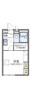 レオパレスポトリバHの間取り画像