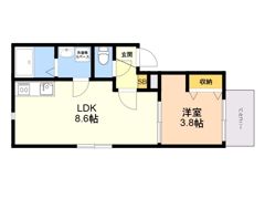 La Vita二日市駅前5の間取り画像