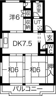 ニューサンハイツIの間取り画像