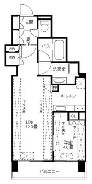 ウェリス六本木の間取り画像