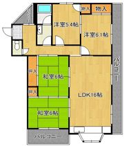 今浪マンションの間取り画像
