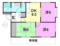 タウンコート北土居の間取り画像
