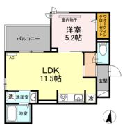 グランテリア楽々園Sの間取り画像