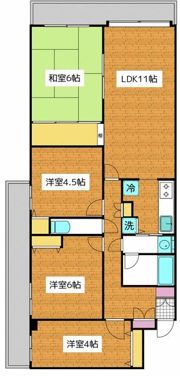 潮ハイツの間取り画像