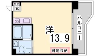 ロイスグラン神戸湊川公園の間取り画像