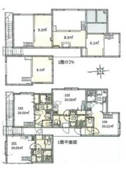 プラナス中村町Ⅱの間取り画像