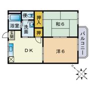 キャッスル春日原の間取り画像