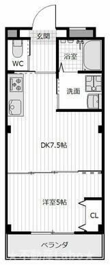 ピーススクエア八万II Aの間取り画像