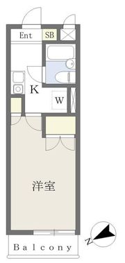 ハナレイ小田原の間取り画像