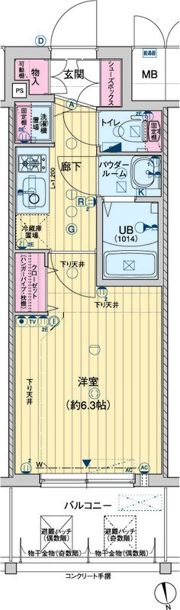 レオンコンフォート京橋の間取り画像
