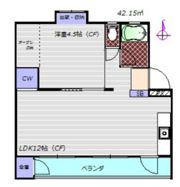 長岡コーポの間取り画像