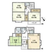 上の宮戸建の間取り画像