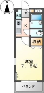 レジデンス松原の間取り画像