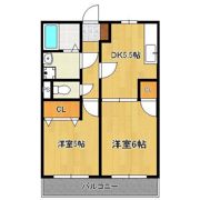 アンプルール クラージュ コルザの間取り画像