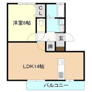 ラ ルーナ B棟の間取り画像