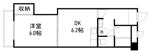フラット神谷の間取り画像