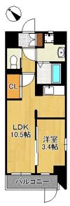 THE APARTMENT 開の間取り画像