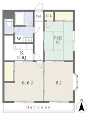 今井マンションの間取り画像
