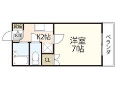 レジデンス上安の間取り画像