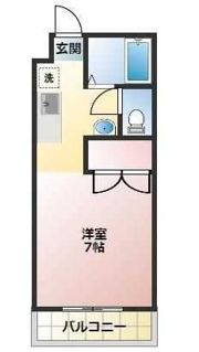 西浦コーポの間取り画像