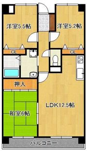 エクレール折尾 503号室の間取り画像