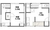 南方借家の間取り画像