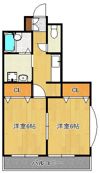 ダイナコート小倉下到津II 206号室の間取り画像