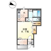北区今羽町アパート新築工事の間取り画像