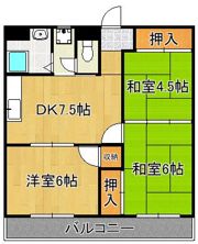 プランドール西小倉駅前の間取り画像
