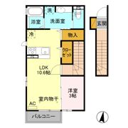 セジュール赤城Cの間取り画像