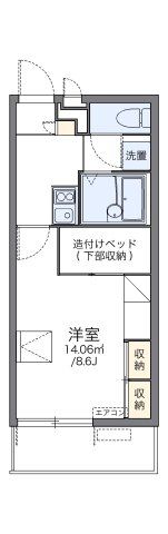 レオパレスアウローラの間取り画像