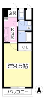 ハーモニーコートの間取り画像