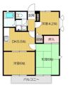 ビューハイムカオル Aの間取り画像